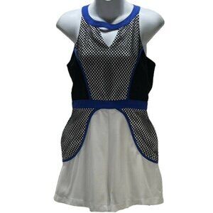 Tea & Cup Los Angeles Womens Sleeveless Mesh Romper Size S Black/White